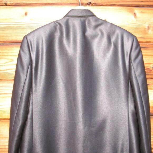 Dior Mens Two-Button Wool Blend Sateen Blazer Jacket Blue - Picture 6 of 15